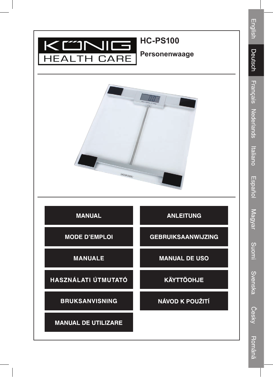 Konig Electronic Digital personal scale User Manual | Page 5 / 44