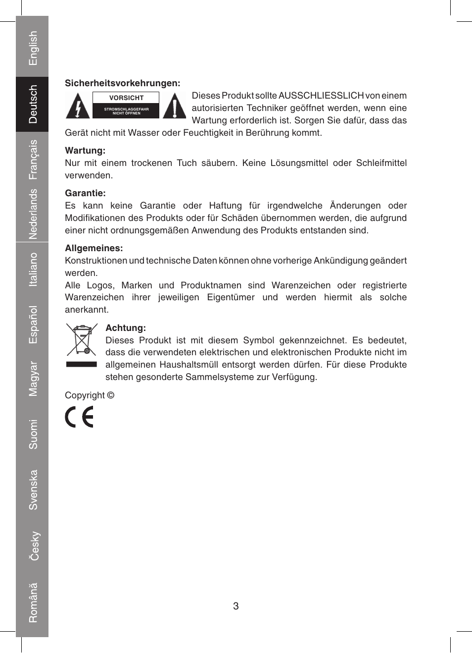 Konig Electronic Digital personal scale User Manual | Page 8 / 44