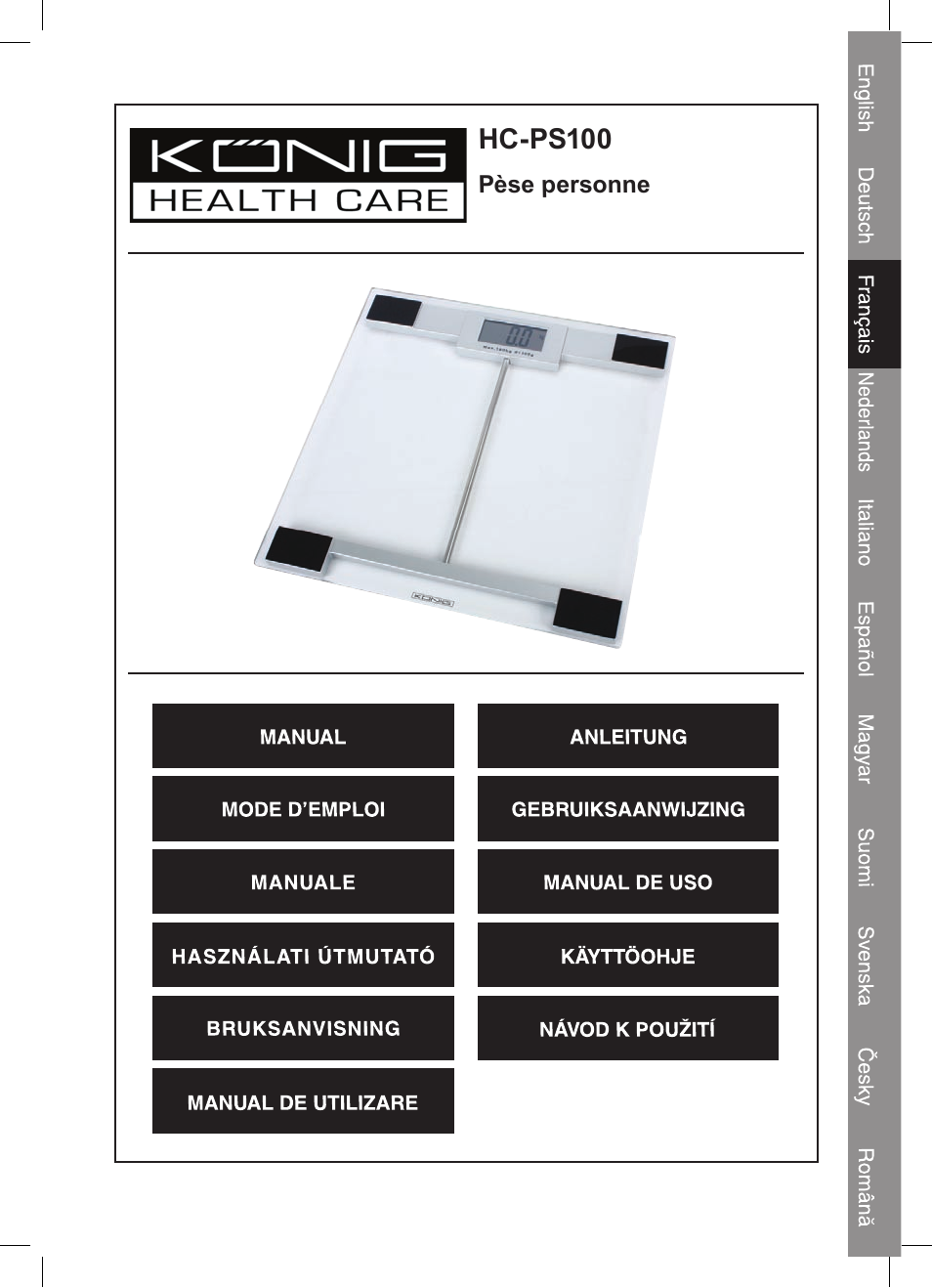 Konig Electronic Digital personal scale User Manual | Page 9 / 44