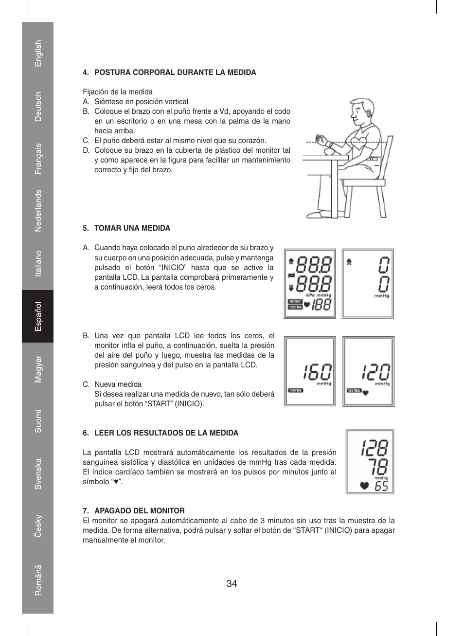 Konig Electronic Blood pressure monitor User Manual | Page 34 / 68
