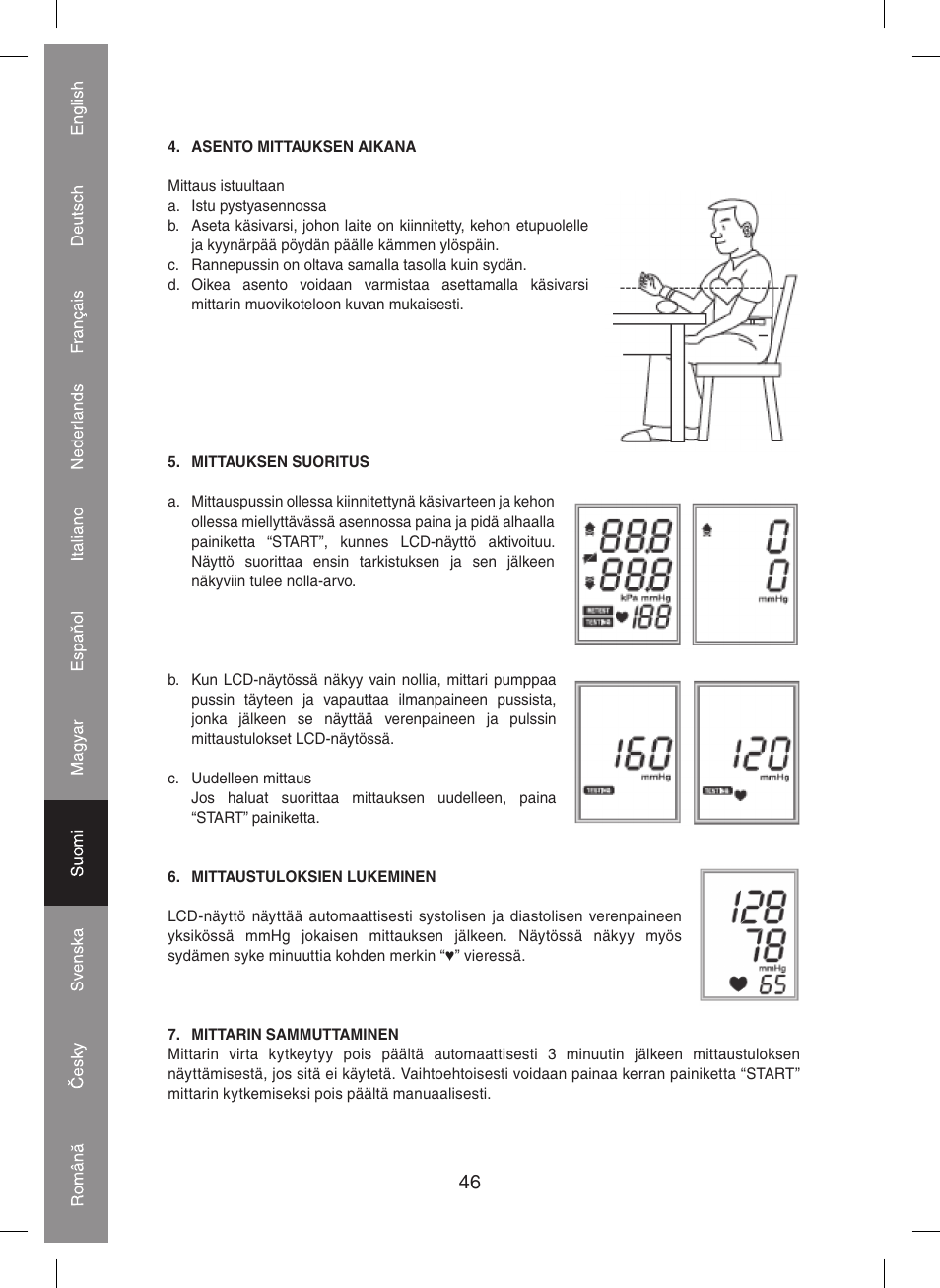 Konig Electronic Blood pressure monitor User Manual | Page 46 / 68