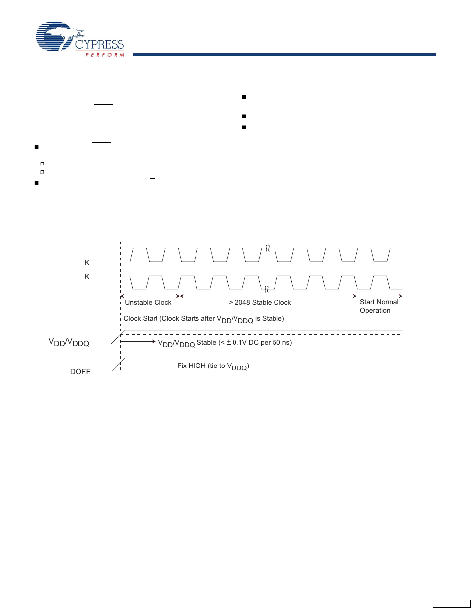 Power up sequence in ddr-ii+ sram, Power up sequence, Dll constraints | Power up waveforms | Cypress CY7C1170V18 User Manual | Page 19 / 27