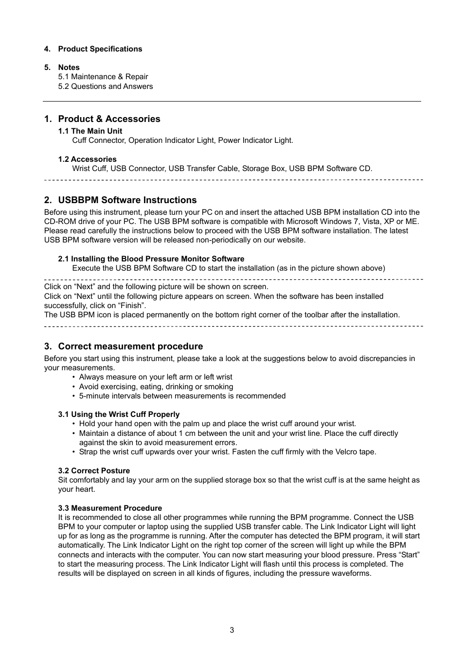 Konig Electronic Wrist blood pressure monitor User Manual | Page 3 / 73