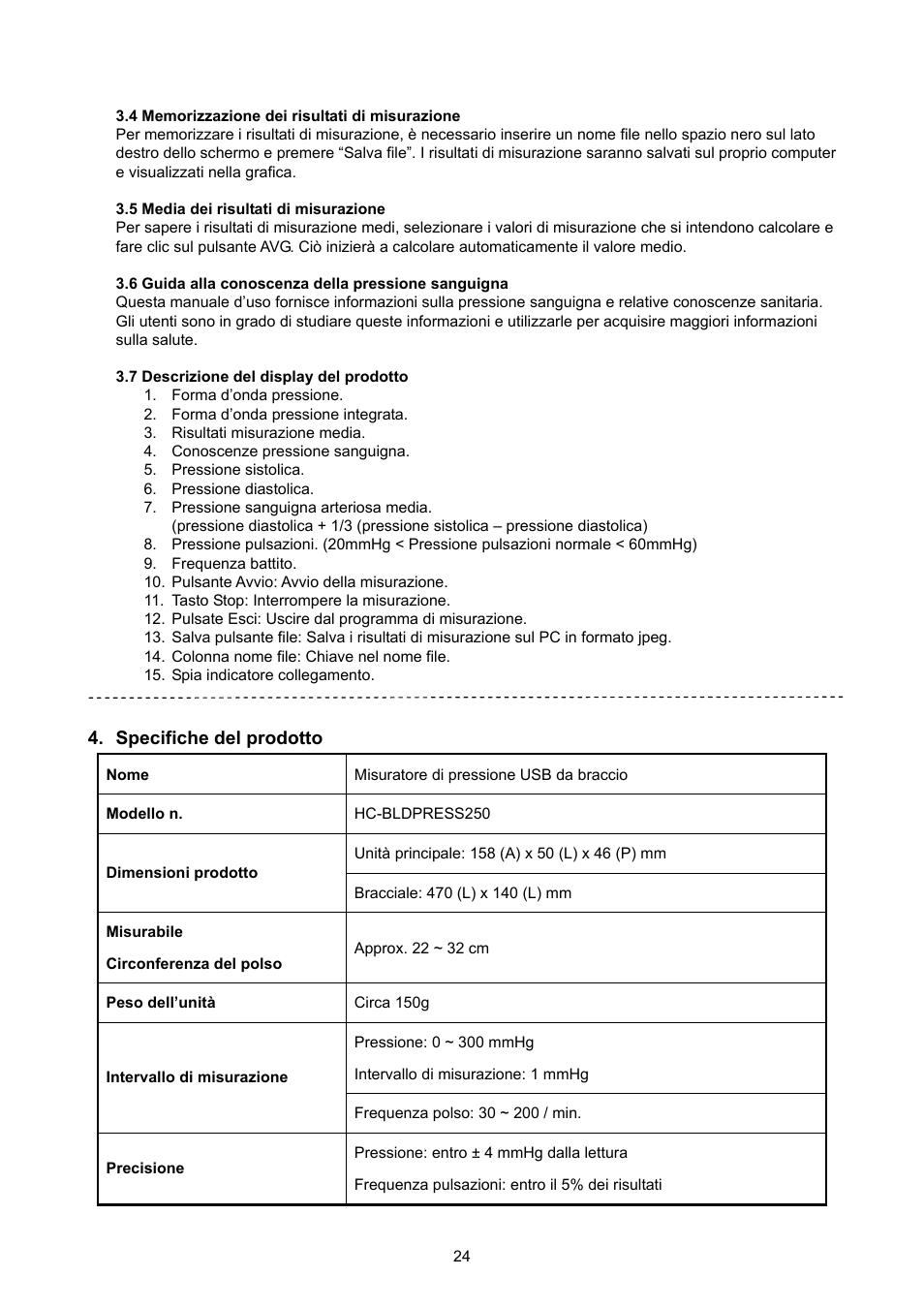 Konig Electronic Upper arm blood pressure monitor User Manual | Page 24 / 72