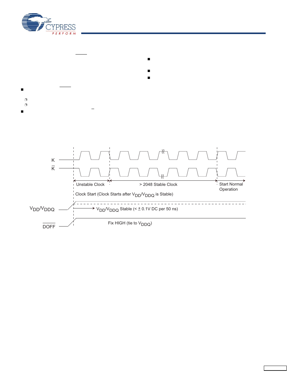 Power up sequence in ddr-ii+ sram, Power up sequence, Dll constraints | Power up waveforms | Cypress CY7C1157V18 User Manual | Page 19 / 27