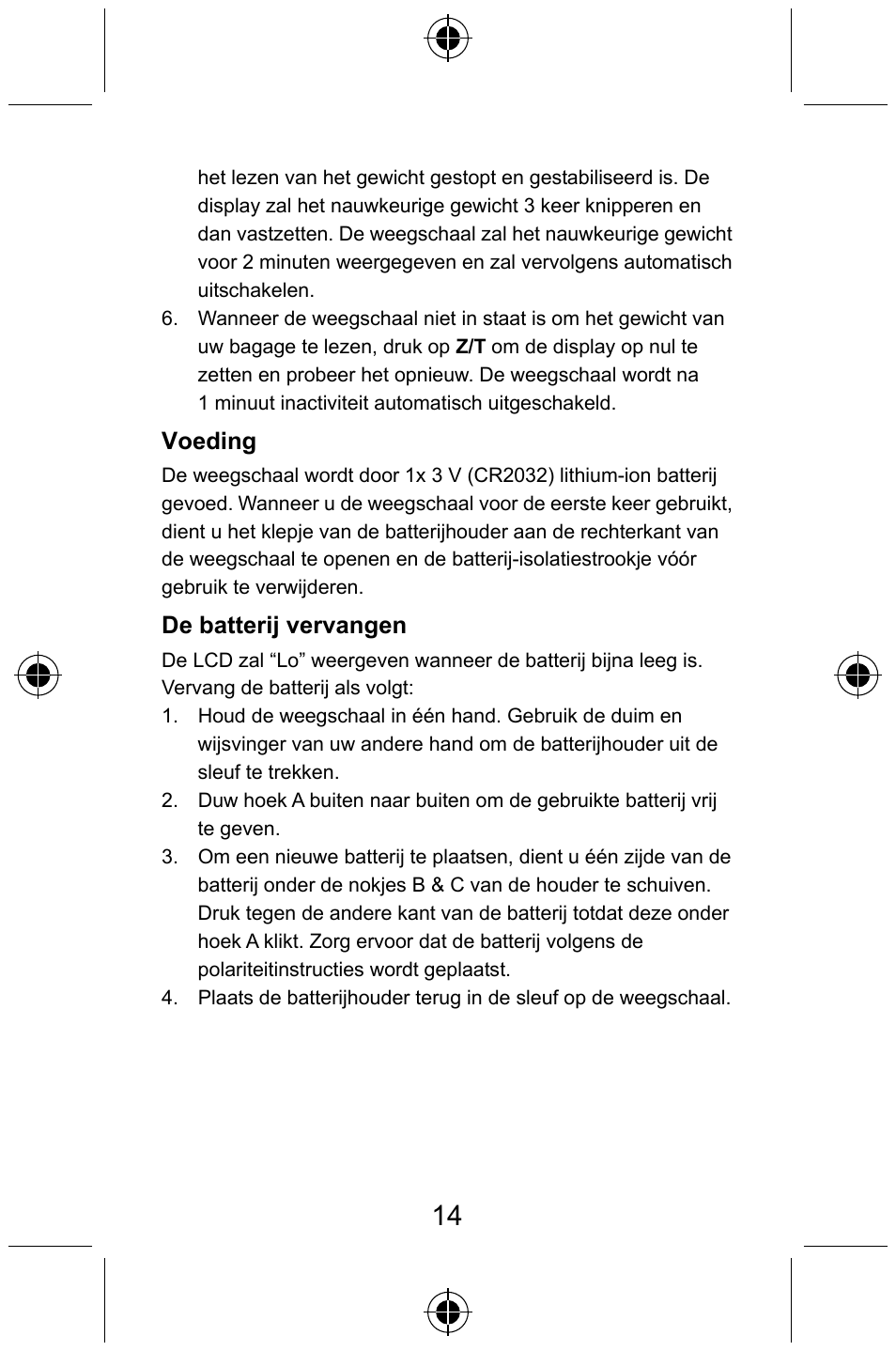 Konig Electronic Digital luggage scale User Manual | Page 14 / 60