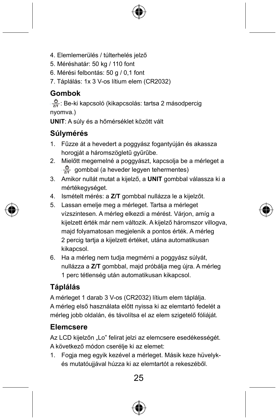 Konig Electronic Digital luggage scale User Manual | Page 25 / 60