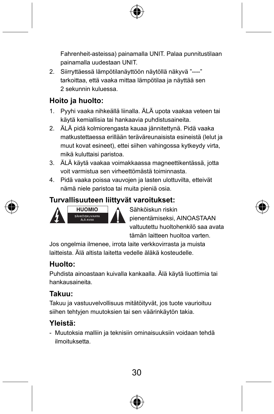 Konig Electronic Digital luggage scale User Manual | Page 30 / 60