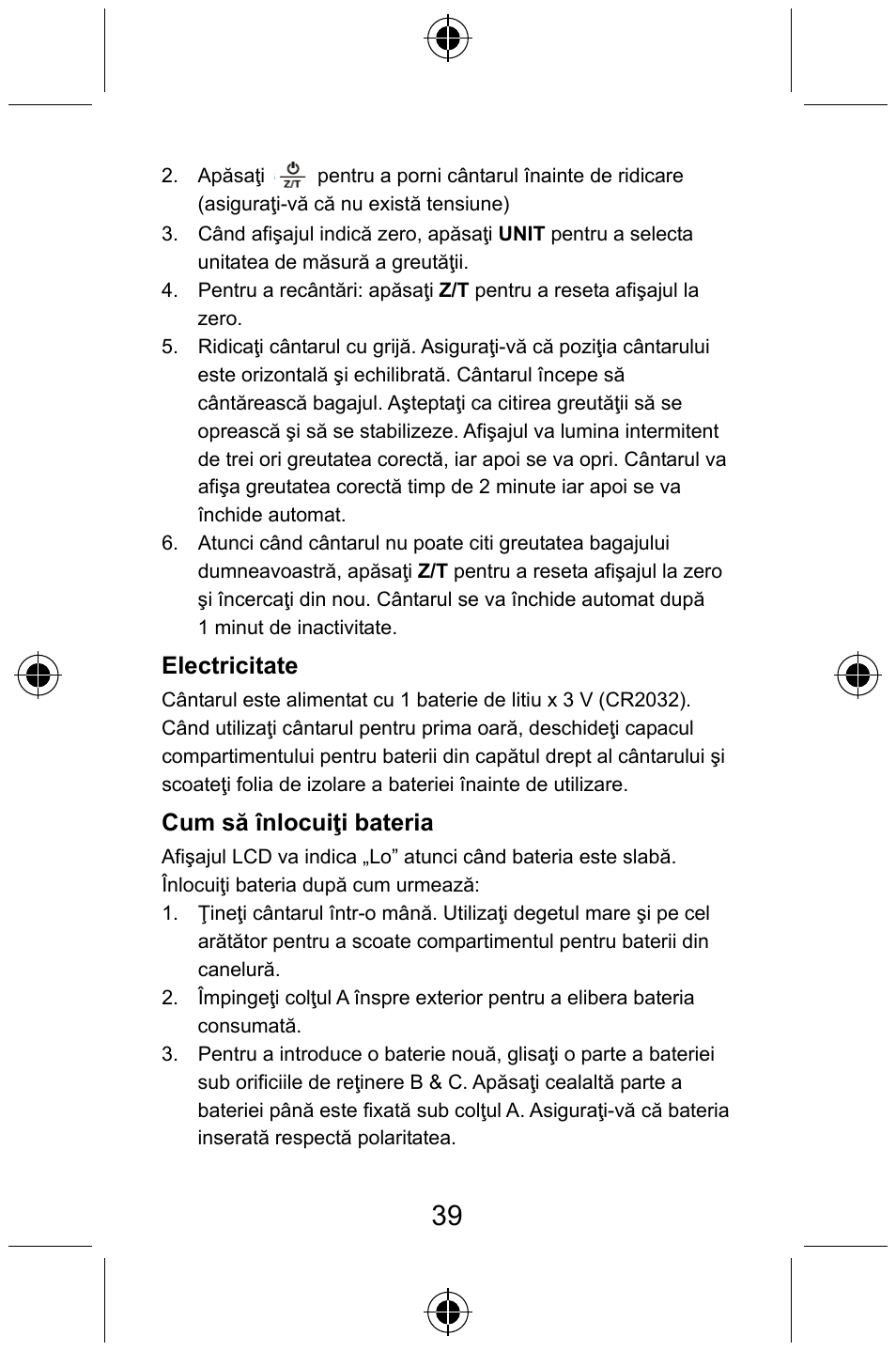 Konig Electronic Digital luggage scale User Manual | Page 39 / 60