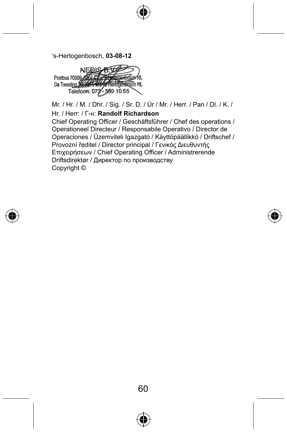 Konig Electronic Digital luggage scale User Manual | Page 60 / 60