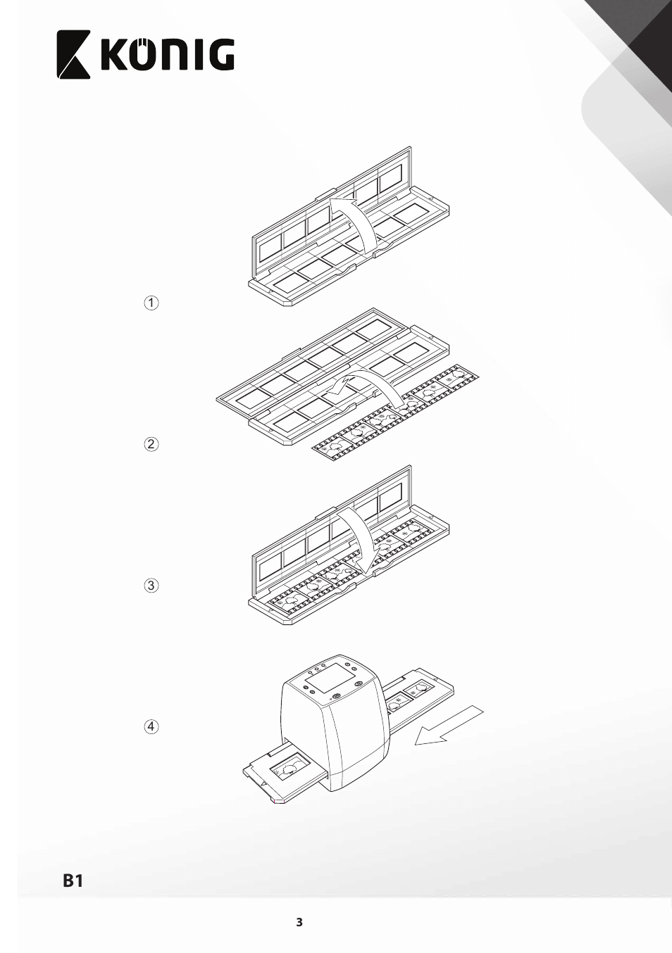 Konig Electronic Film scanner with LCD 5 megapixel User Manual | Page 3 / 84