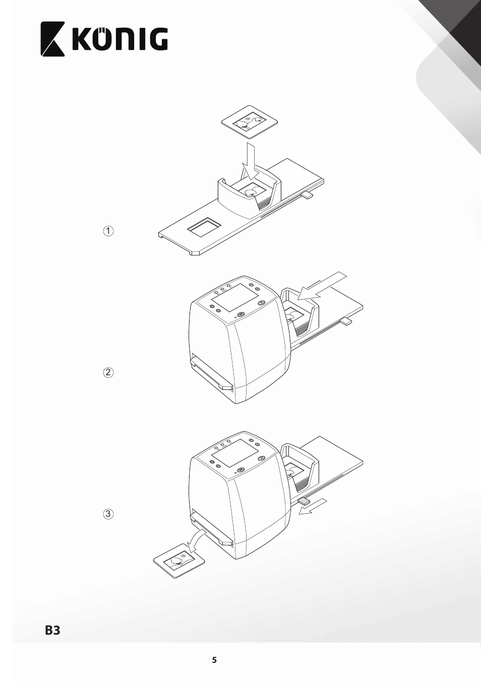 Konig Electronic Film scanner with LCD 5 megapixel User Manual | Page 5 / 84