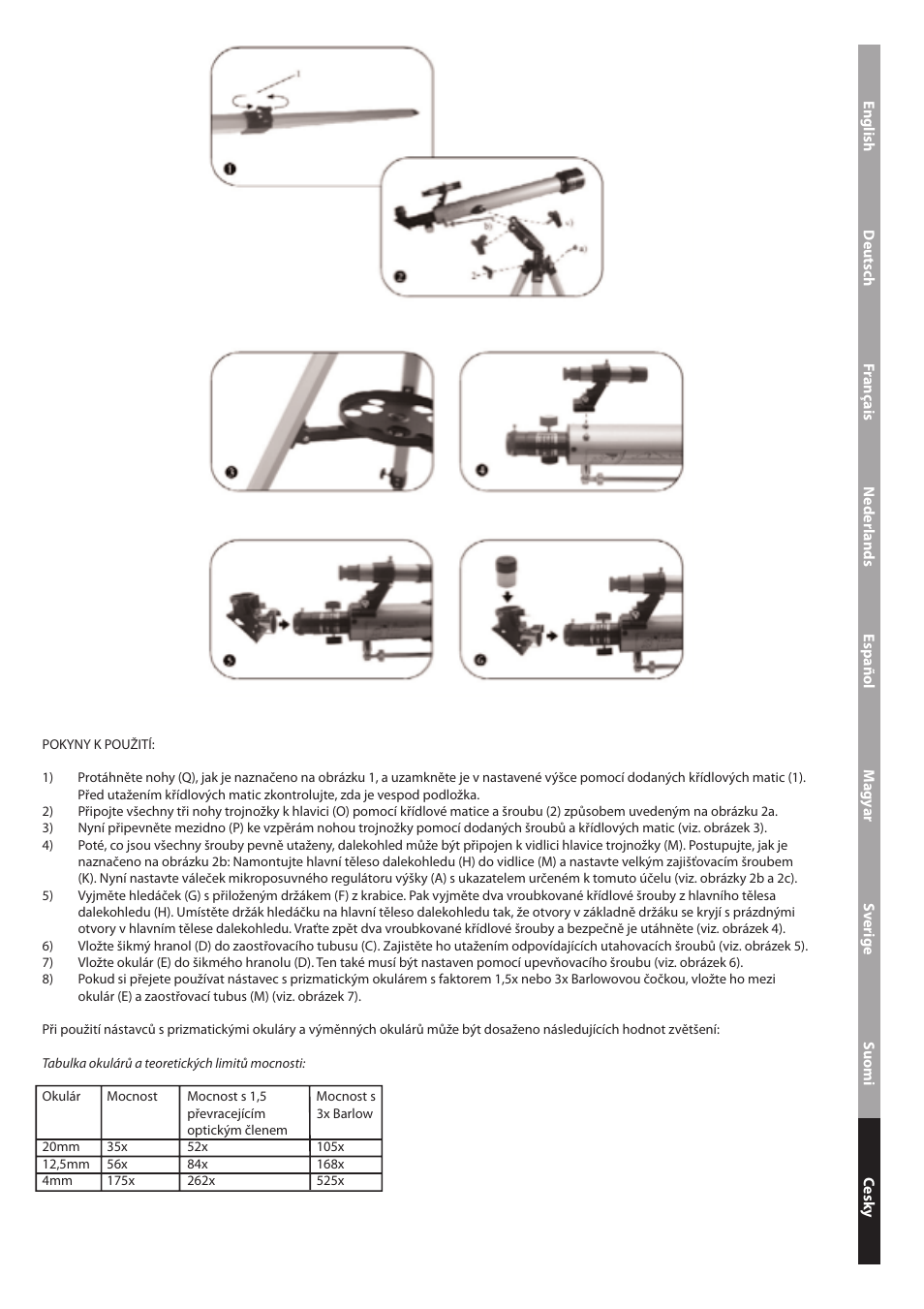 Konig Electronic Refractor telescope User Manual | Page 19 / 20