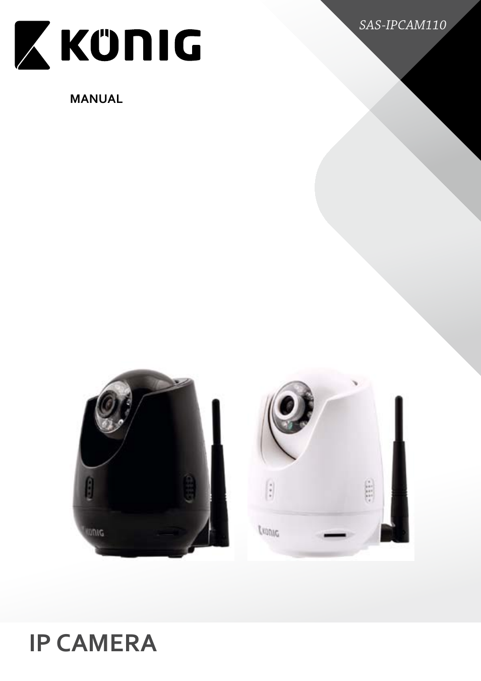 Konig Electronic Indoor pan-tilt IP camera remote video surveillance User Manual | 23 pages