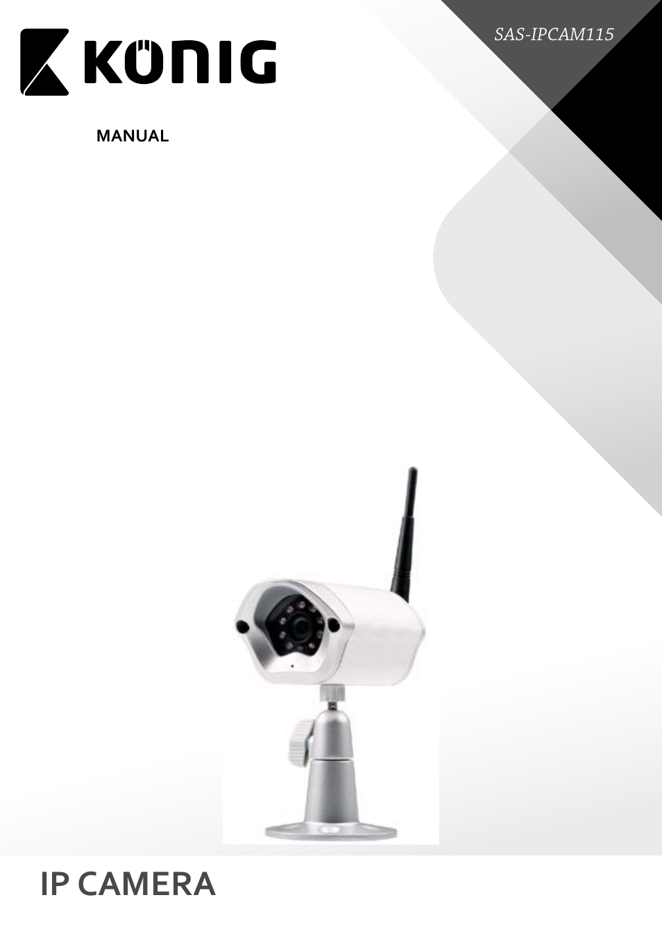 Konig Electronic Outdoor IP camera remote video surveillance User Manual | 23 pages