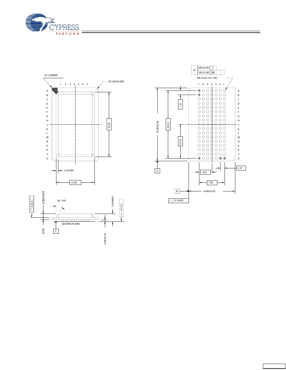 Package diagrams, Continued) | Cypress CY7C1354CV25 User Manual | Page 26 / 28