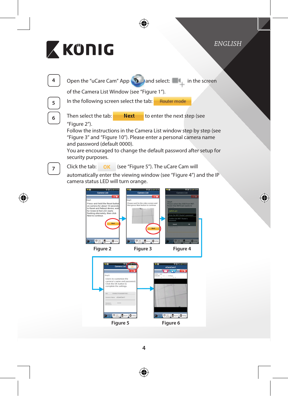 English | Konig Electronic Outdoor IP camera remote video surveillance User Manual | Page 4 / 281