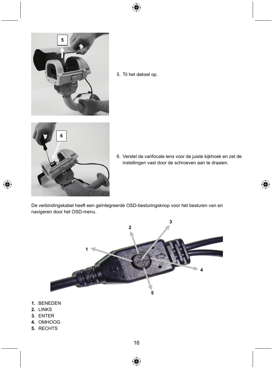 Konig Electronic High resolution varifocal security camera with 35 IR LEDs User Manual | Page 16 / 64