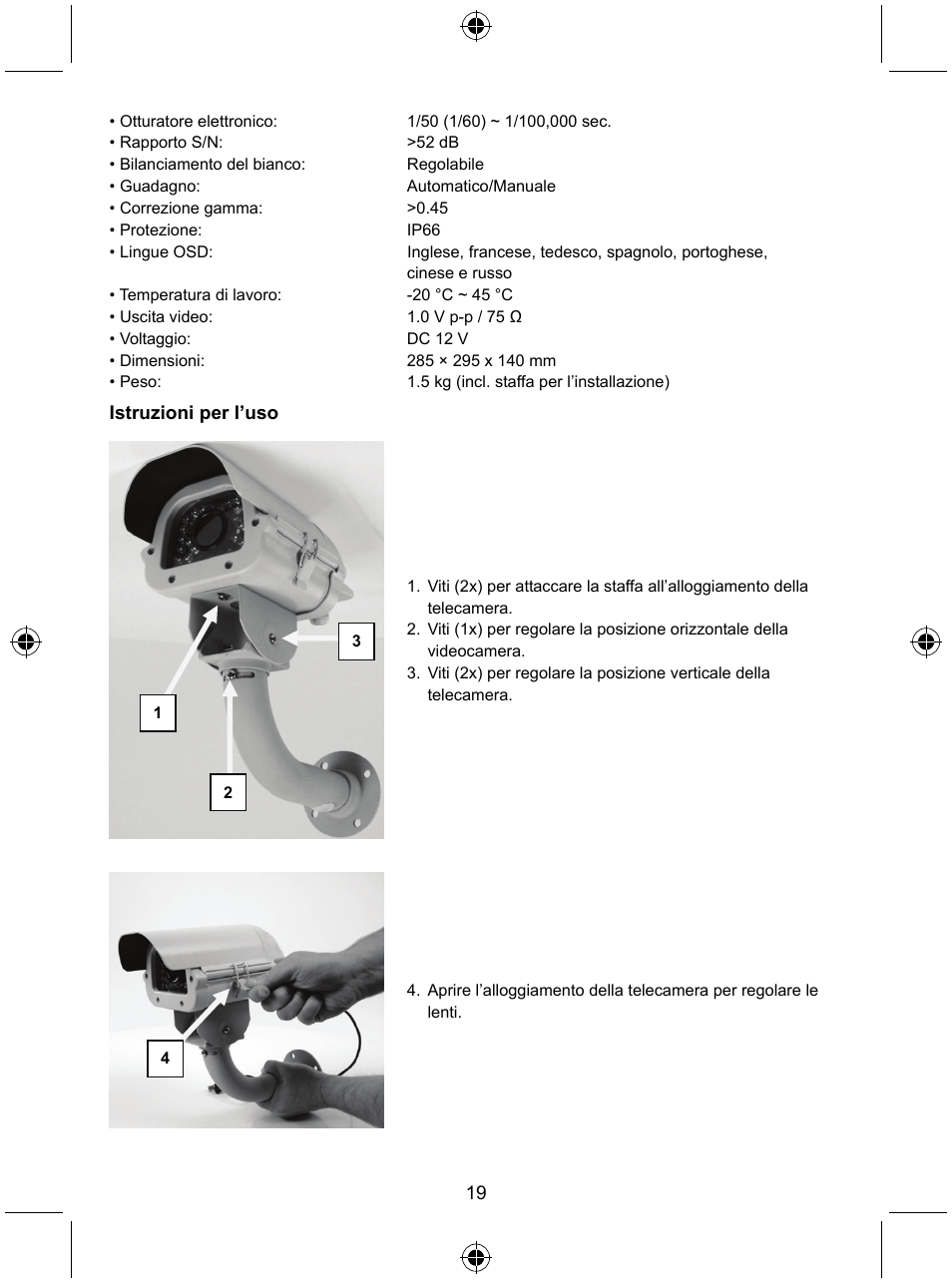 Konig Electronic High resolution varifocal security camera with 35 IR LEDs User Manual | Page 19 / 64