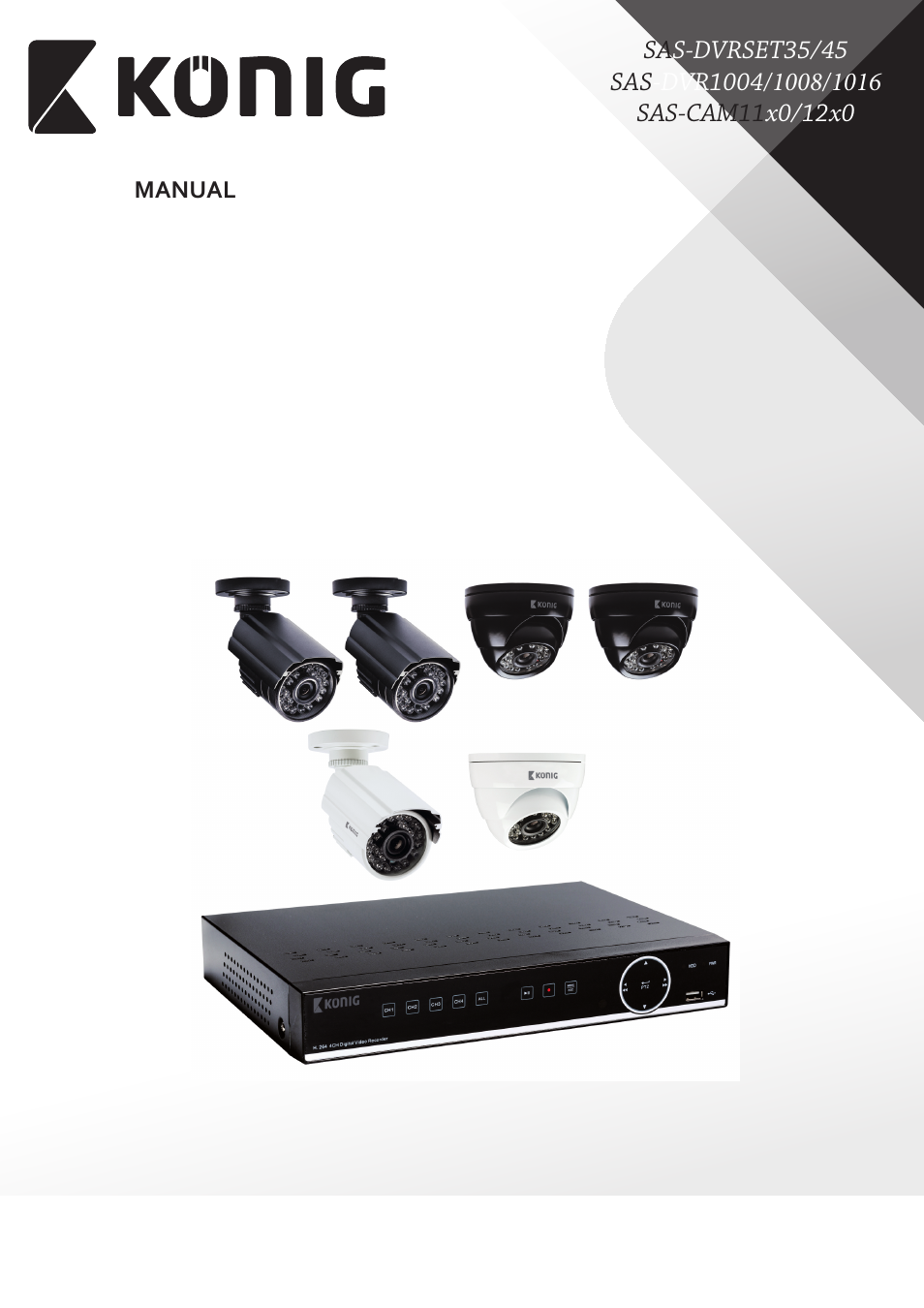 Konig Electronic Digital video recorder with built-in 1 TB hard disk User Manual | 58 pages