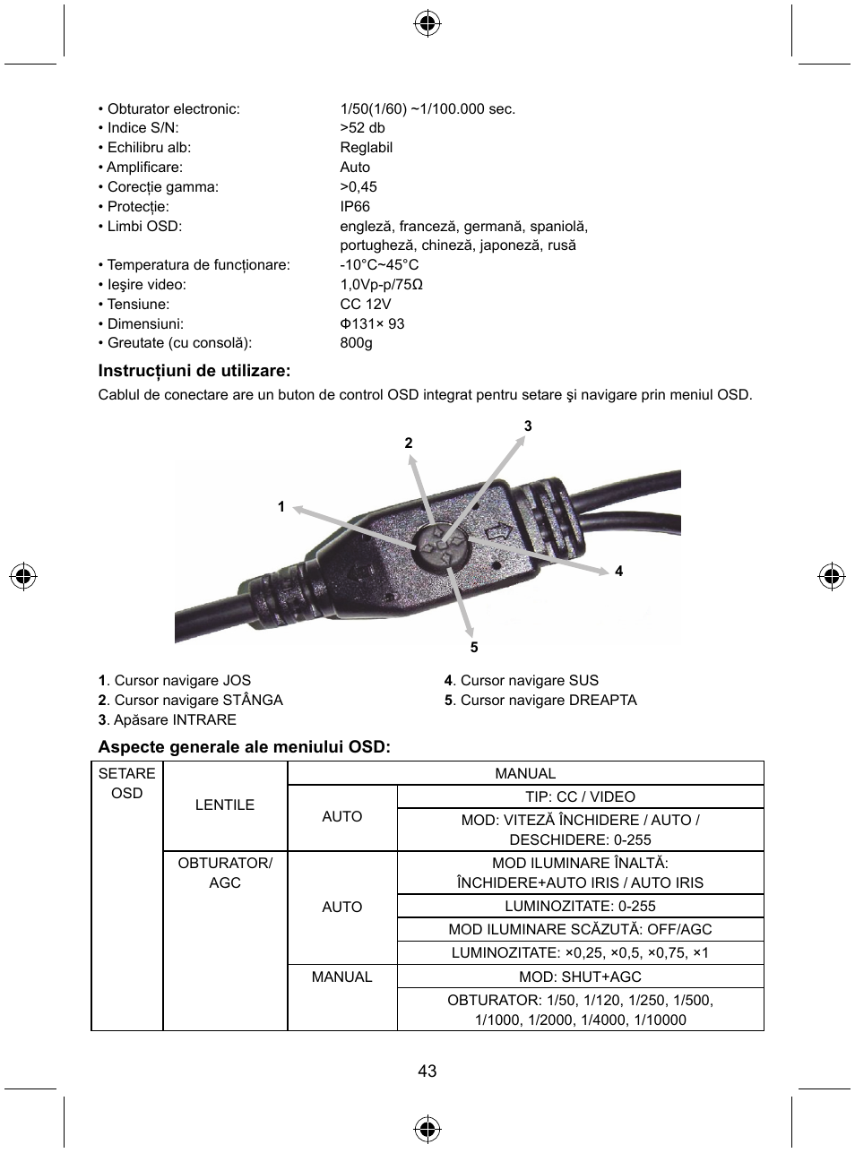 Konig Electronic Security camera with Sony Effio digital signal processor and varifocal lens User Manual | Page 43 / 64