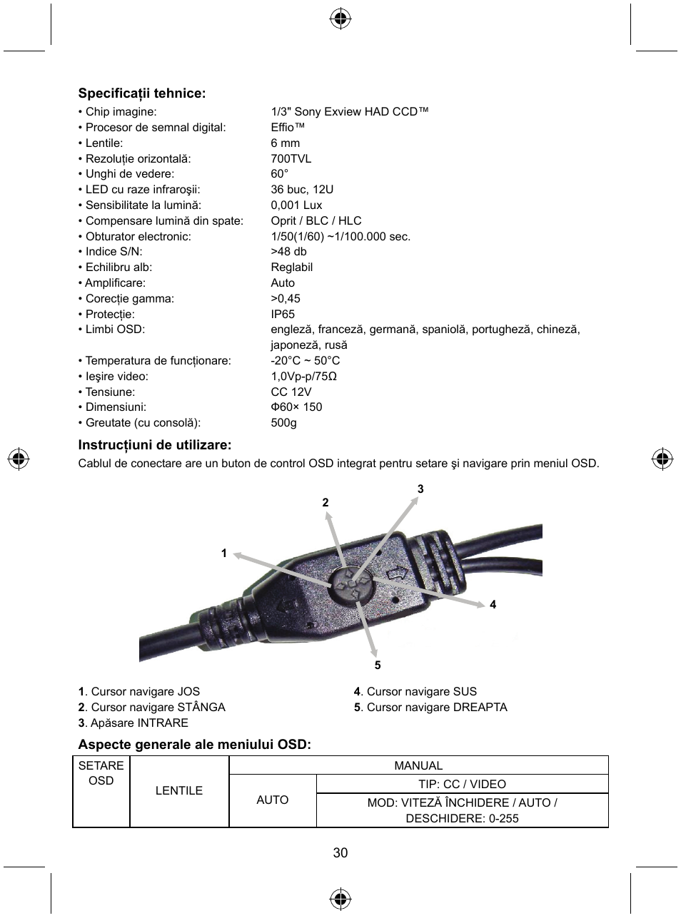 Konig Electronic Security camera with Sony Effio digital signal processor User Manual | Page 30 / 42