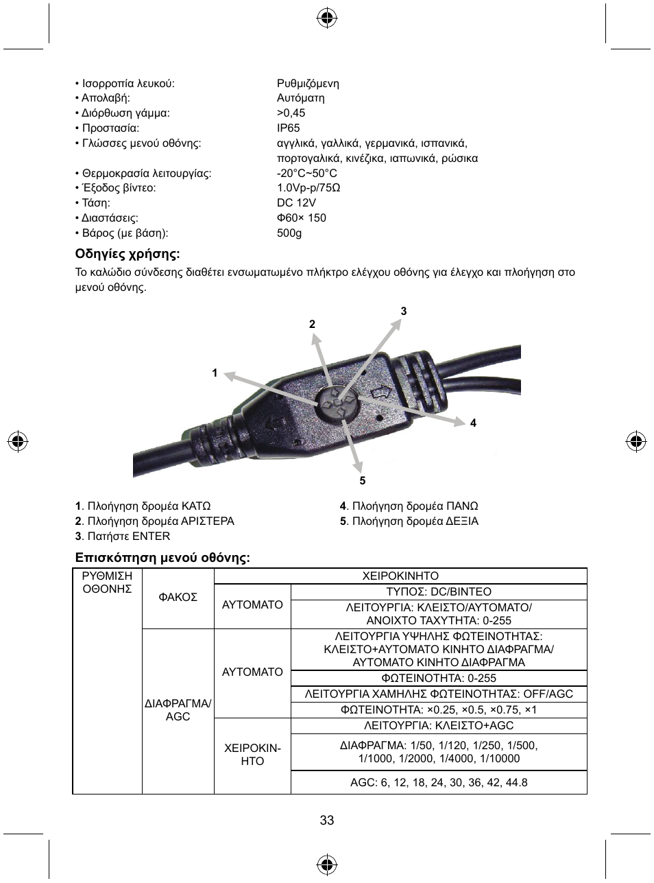 Konig Electronic Security camera with Sony Effio digital signal processor User Manual | Page 33 / 42