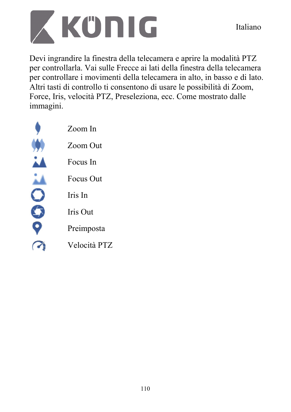 Konig Electronic Digital security video recorder equipped with built-in 500 GB hard disk User Manual | Page 110 / 550