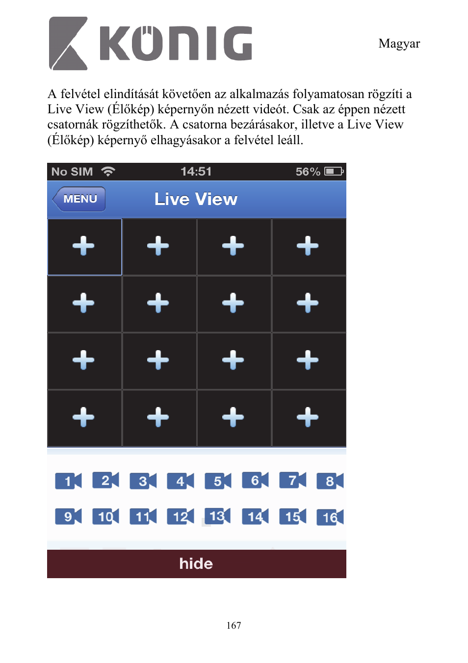 Konig Electronic Digital security video recorder equipped with built-in 500 GB hard disk User Manual | Page 167 / 550