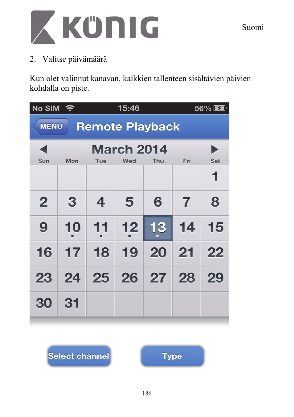 Konig Electronic Digital security video recorder equipped with built-in 500 GB hard disk User Manual | Page 186 / 550