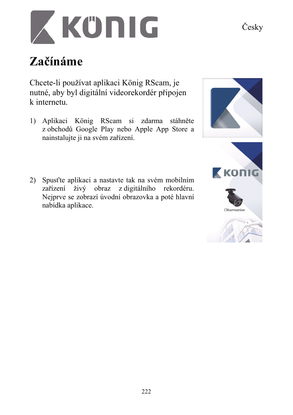 Začínáme | Konig Electronic Digital security video recorder equipped with built-in 500 GB hard disk User Manual | Page 222 / 550