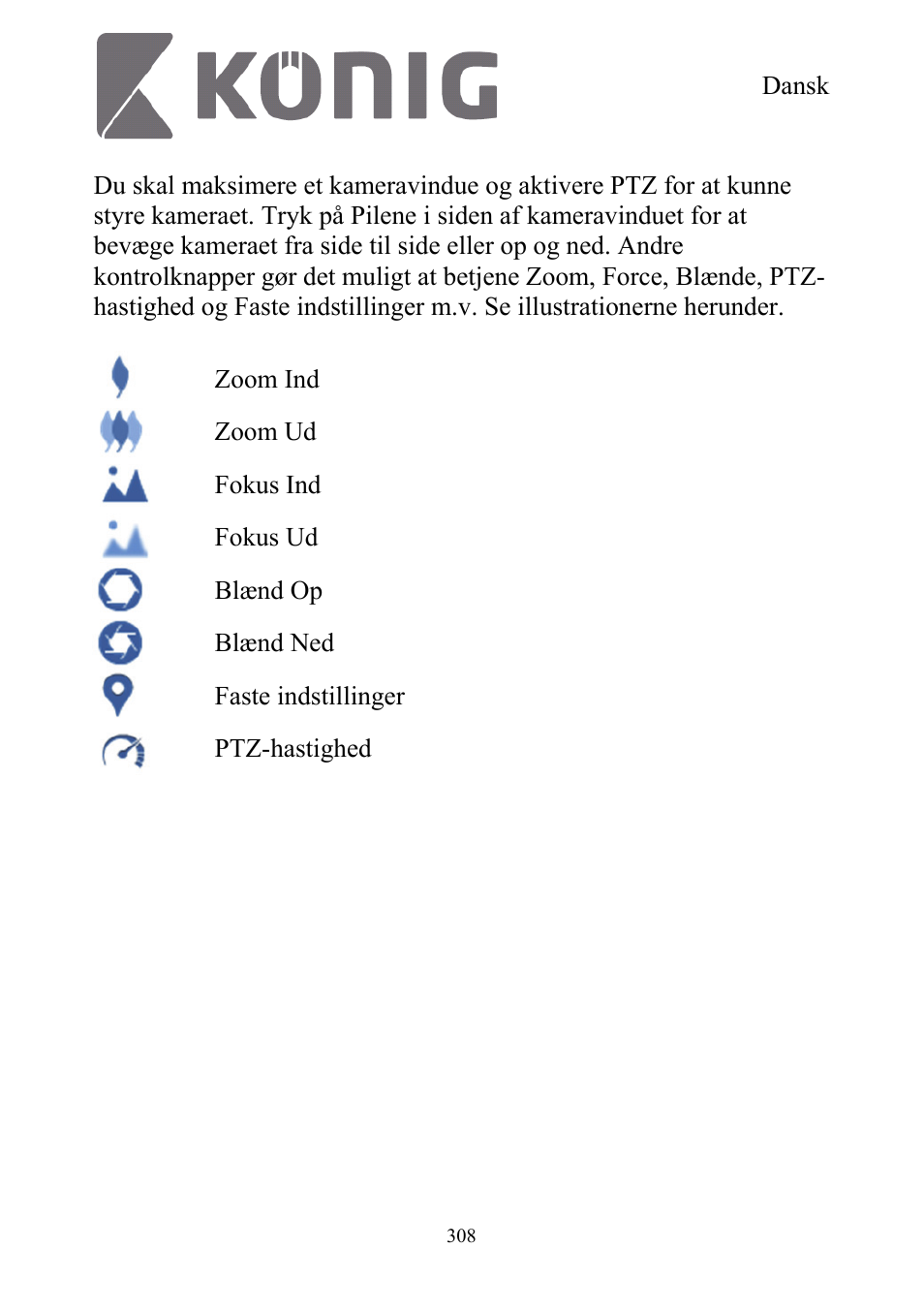 Konig Electronic Digital security video recorder equipped with built-in 500 GB hard disk User Manual | Page 308 / 550
