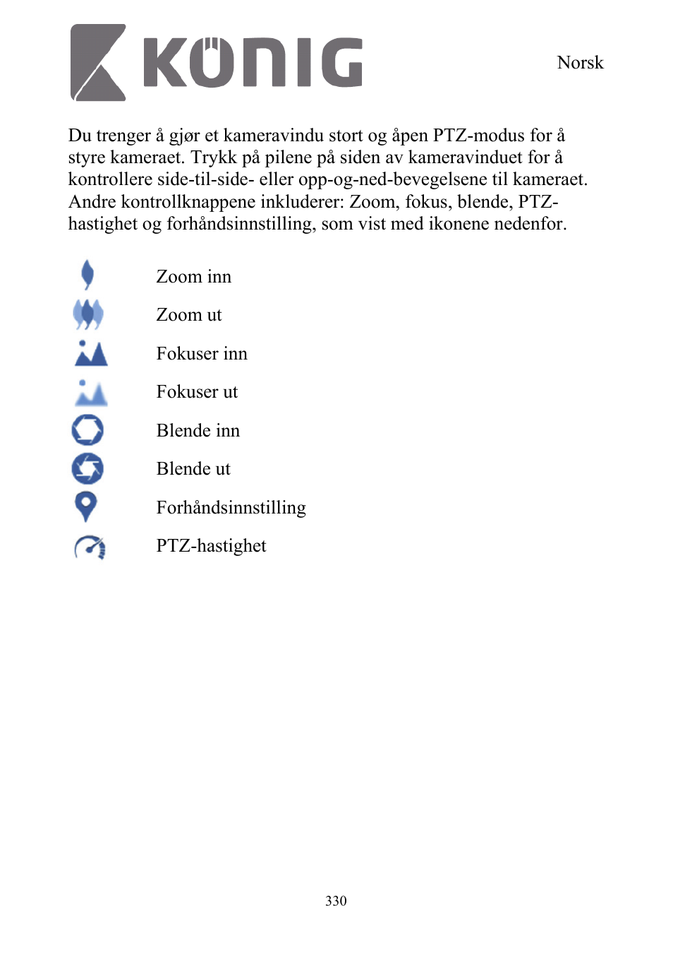 Konig Electronic Digital security video recorder equipped with built-in 500 GB hard disk User Manual | Page 330 / 550