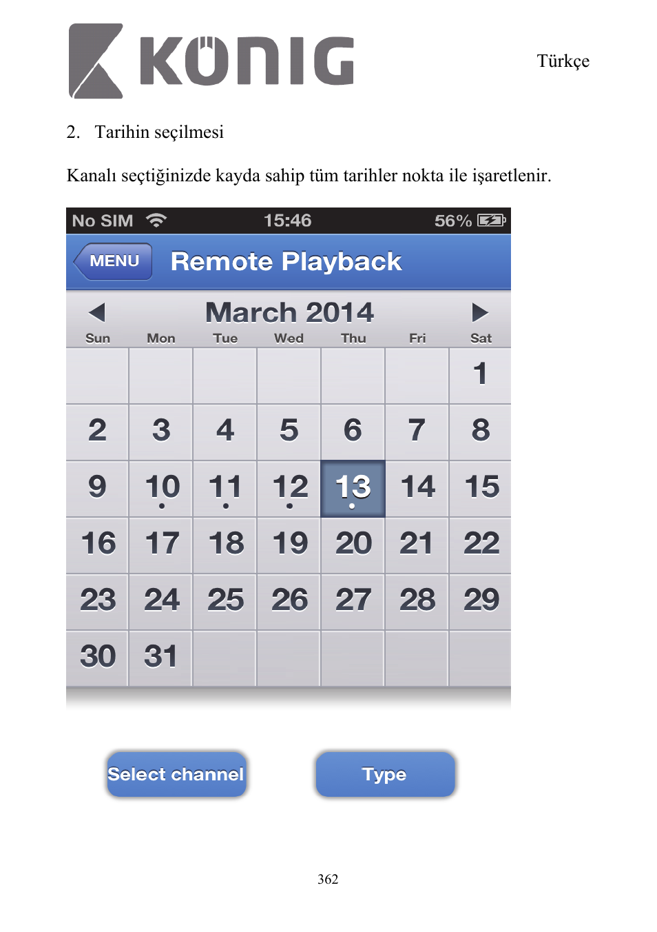 Konig Electronic Digital security video recorder equipped with built-in 500 GB hard disk User Manual | Page 362 / 550