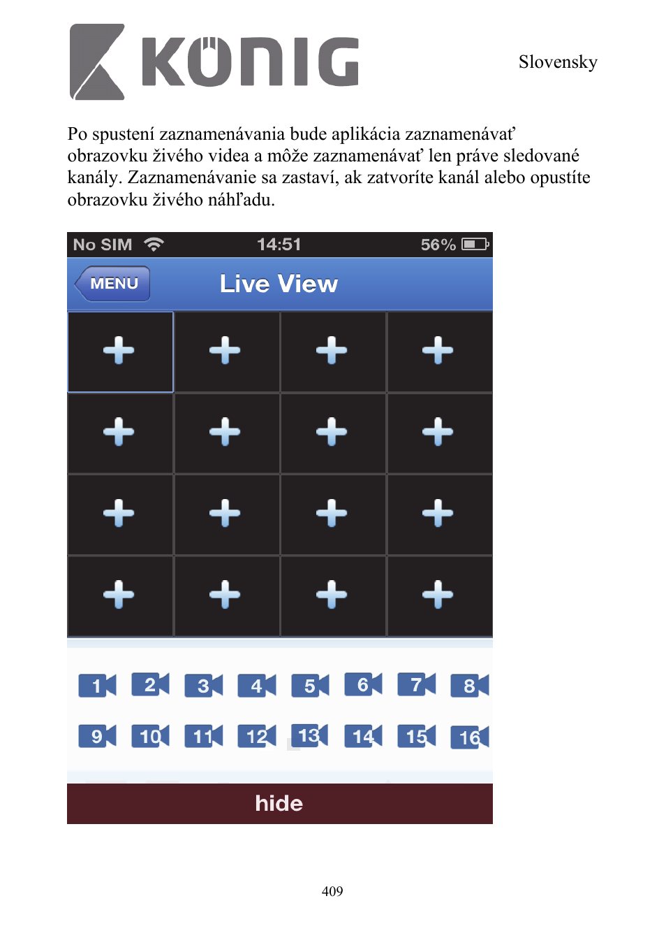 Konig Electronic Digital security video recorder equipped with built-in 500 GB hard disk User Manual | Page 409 / 550