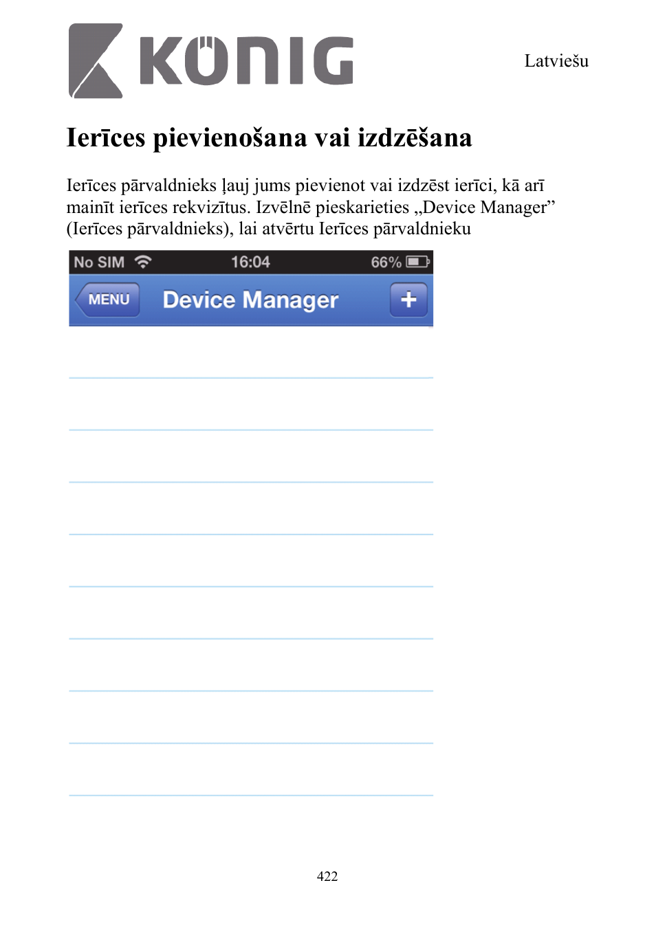 Ierīces pievienošana vai izdzēšana | Konig Electronic Digital security video recorder equipped with built-in 500 GB hard disk User Manual | Page 422 / 550