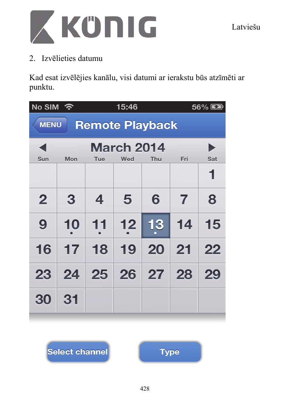Konig Electronic Digital security video recorder equipped with built-in 500 GB hard disk User Manual | Page 428 / 550