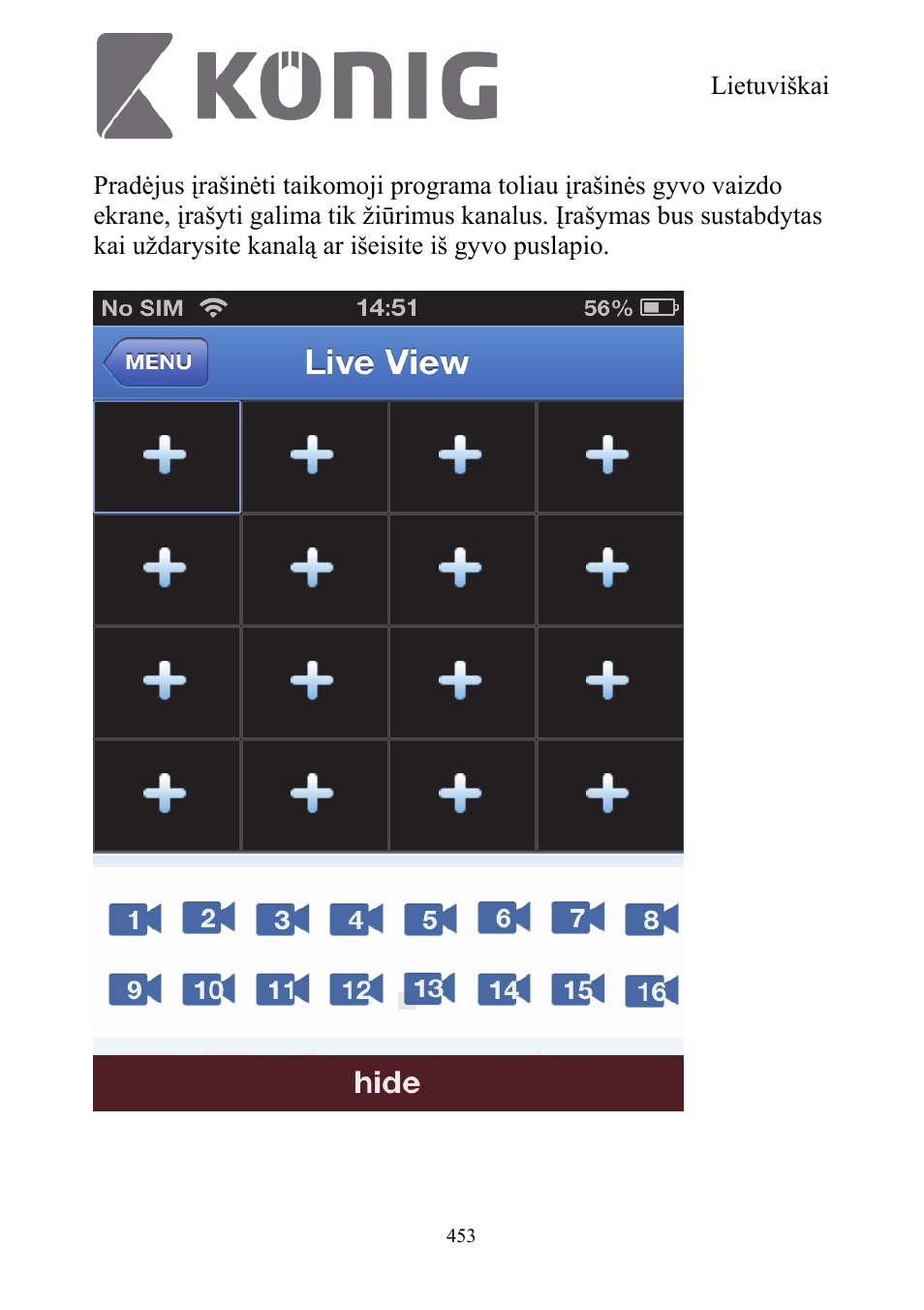 Konig Electronic Digital security video recorder equipped with built-in 500 GB hard disk User Manual | Page 453 / 550