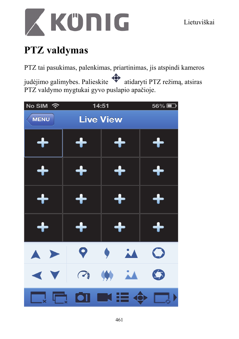 Ptz valdymas | Konig Electronic Digital security video recorder equipped with built-in 500 GB hard disk User Manual | Page 461 / 550