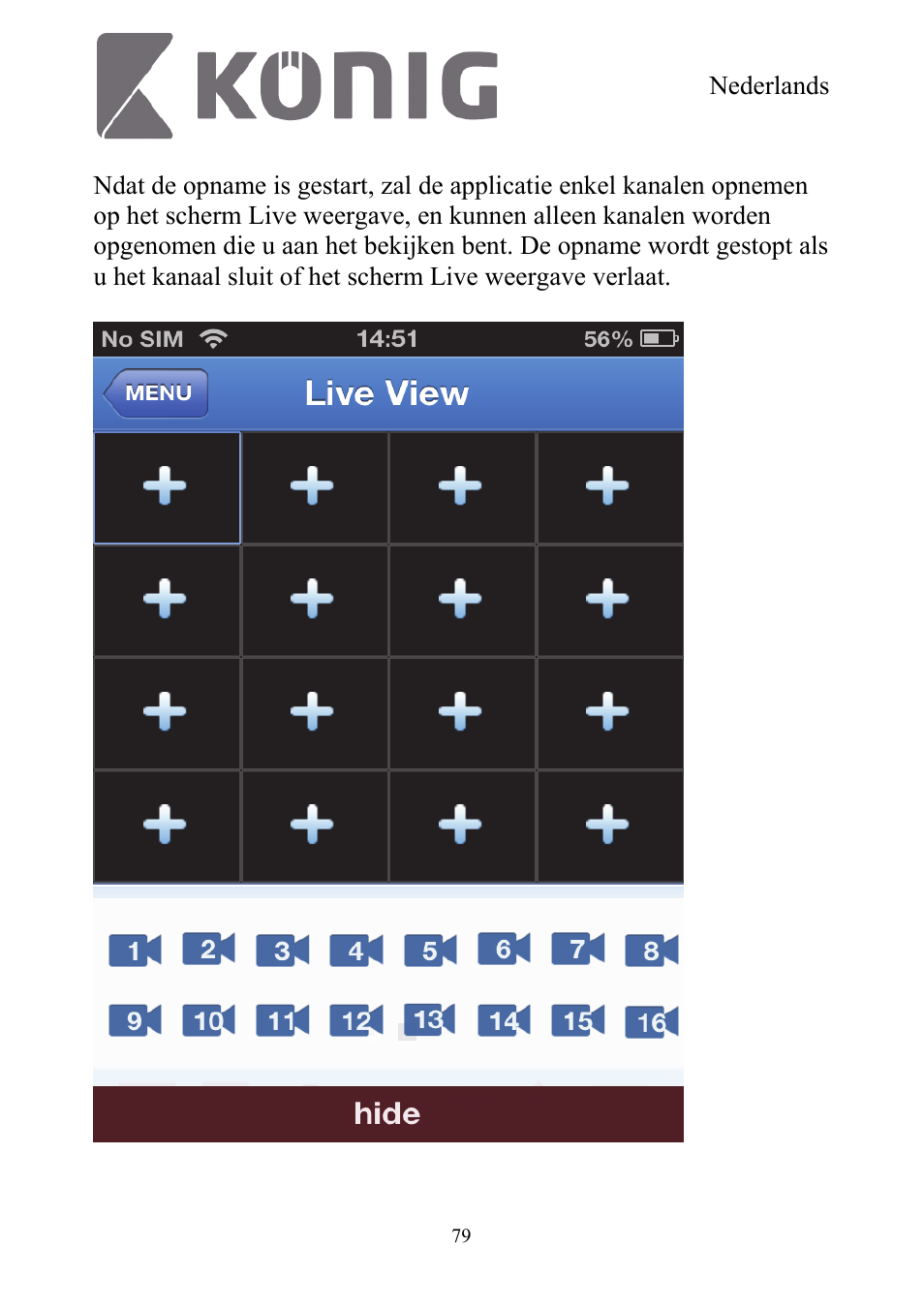 Konig Electronic Digital security video recorder equipped with built-in 500 GB hard disk User Manual | Page 79 / 550