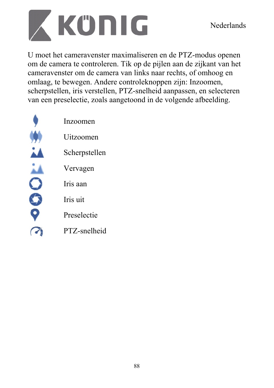 Konig Electronic Digital security video recorder equipped with built-in 500 GB hard disk User Manual | Page 88 / 550
