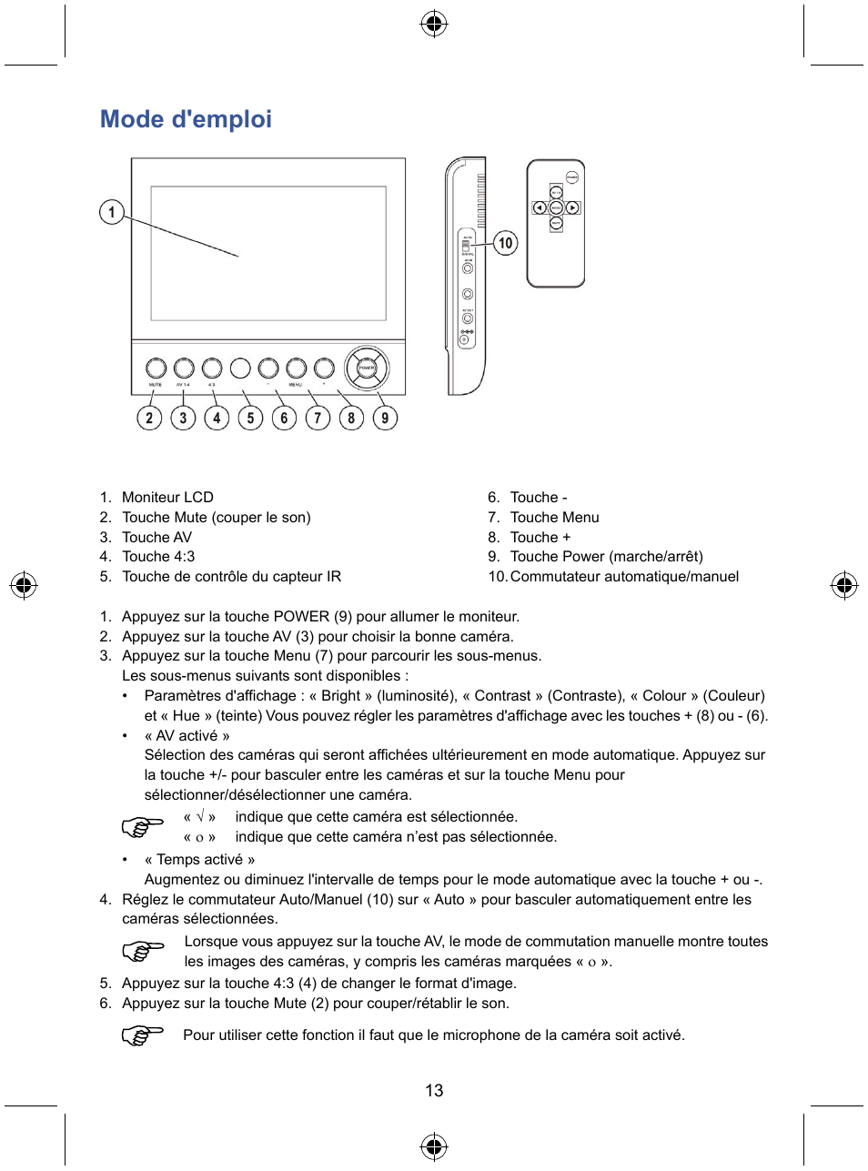 Mode d'emploi | Konig Electronic 7