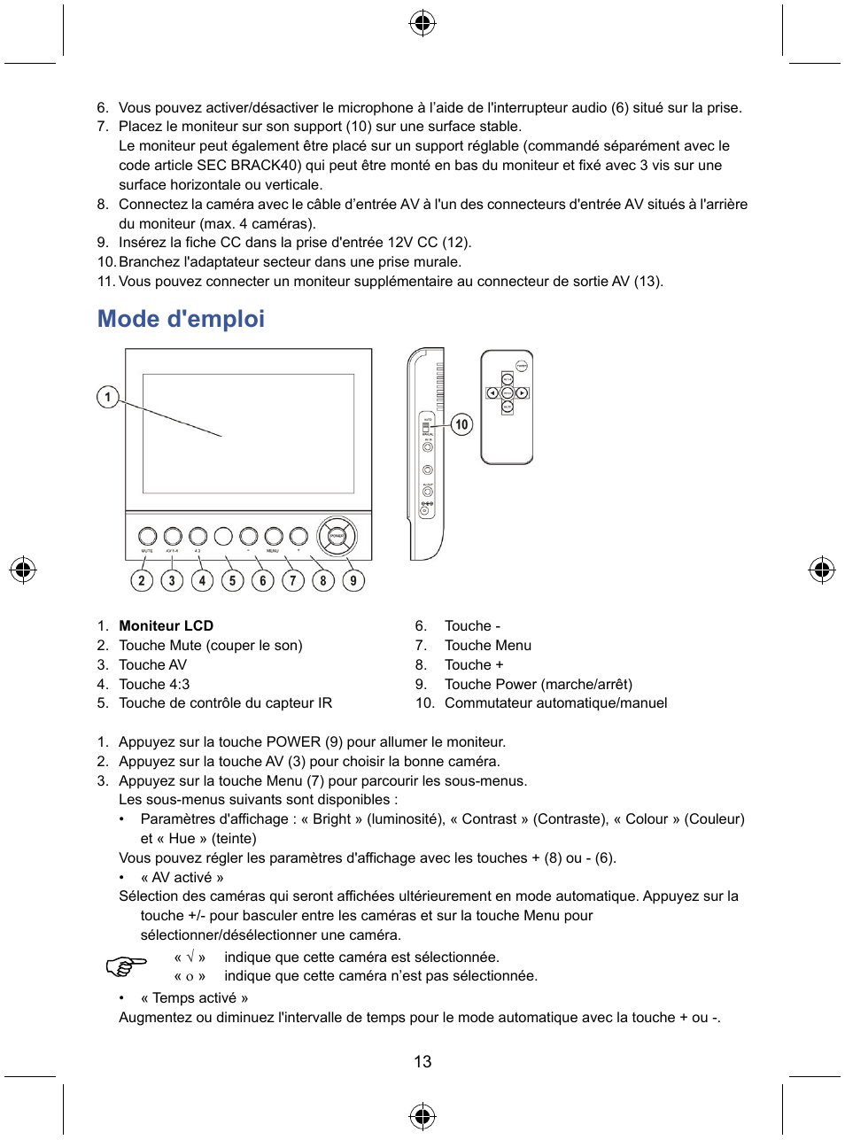 Mode d'emploi | Konig Electronic 7