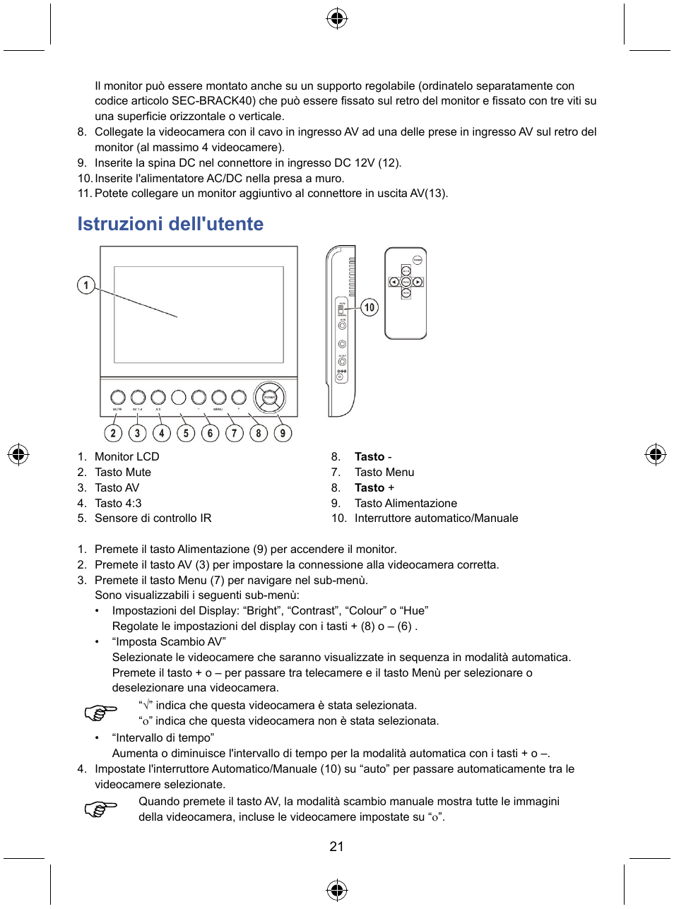 Istruzioni dell'utente | Konig Electronic 7
