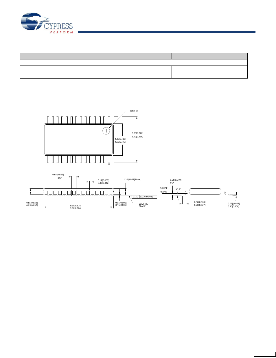 Ordering information, Package drawing and dimension | Cypress Rambus XDR CY24271 User Manual | Page 12 / 13