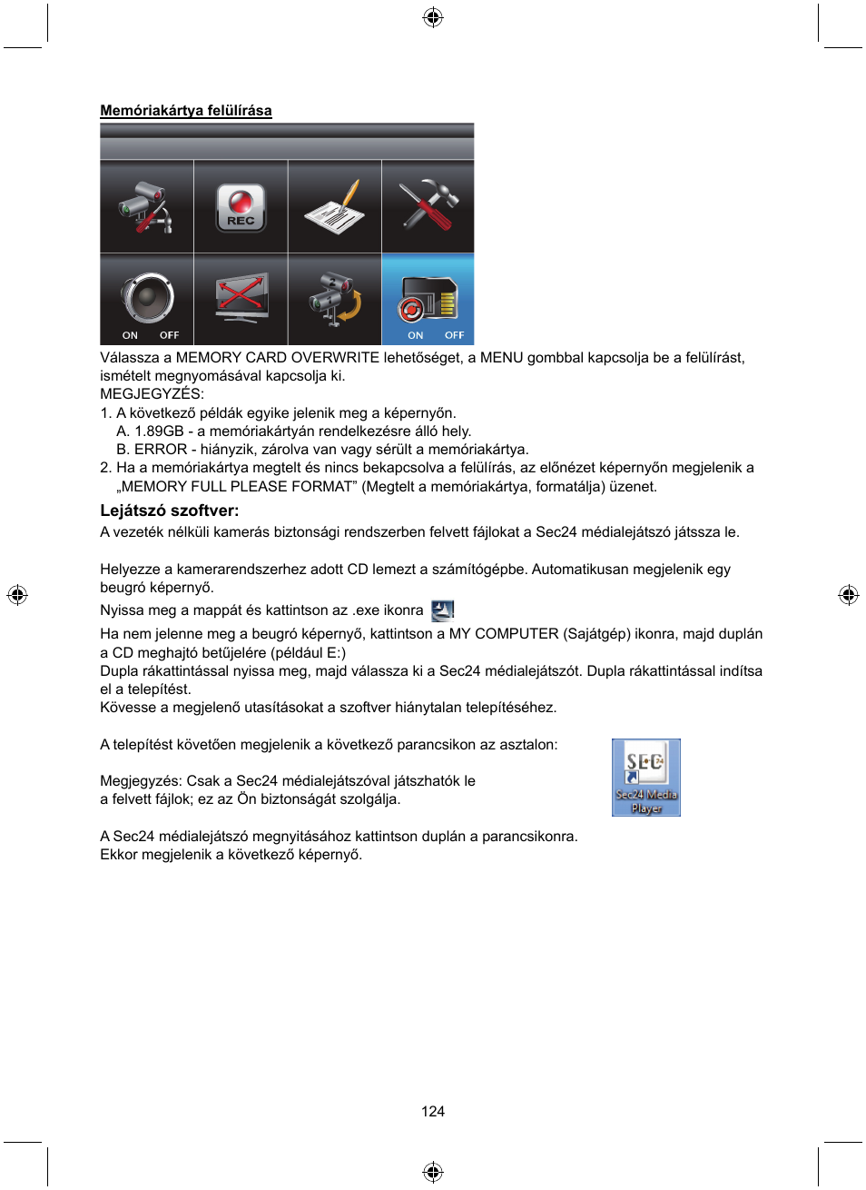 Konig Electronic Digital 2.4 GHz wireless camera system User Manual | Page 124 / 252