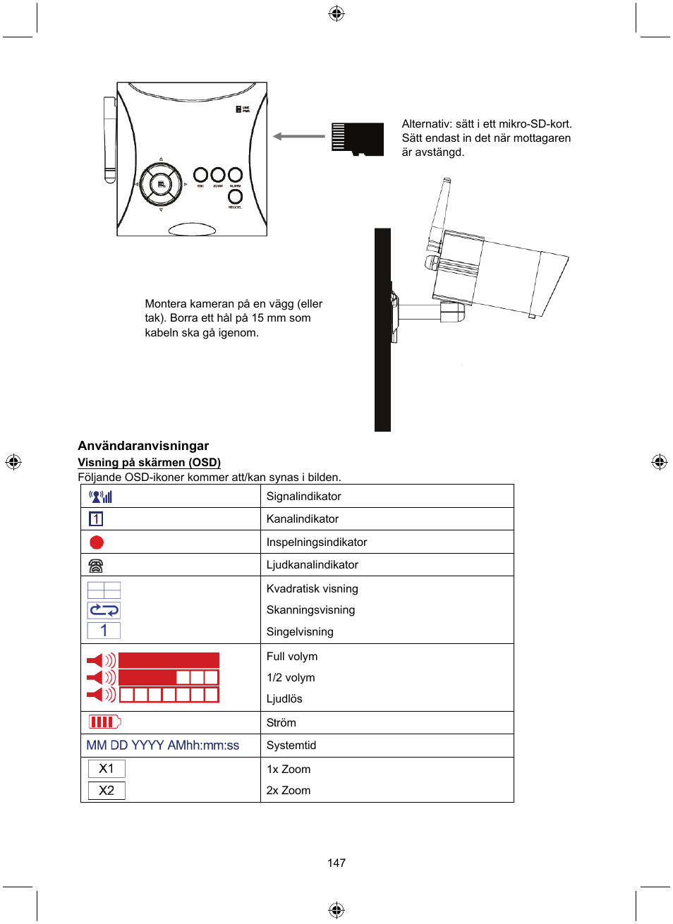 Konig Electronic Digital 2.4 GHz wireless camera system User Manual | Page 147 / 252
