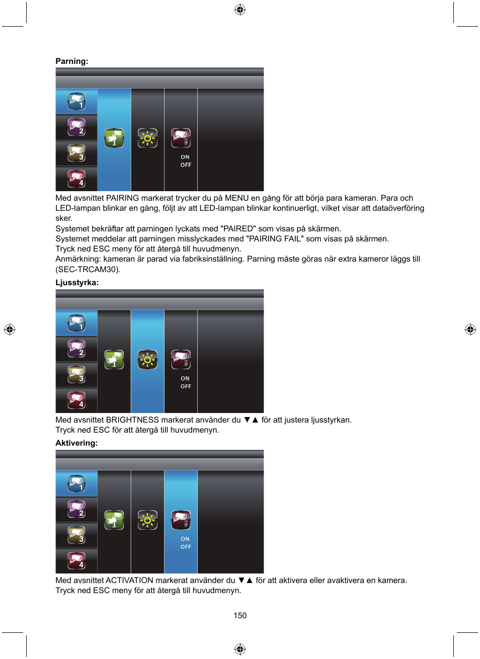 Konig Electronic Digital 2.4 GHz wireless camera system User Manual | Page 150 / 252