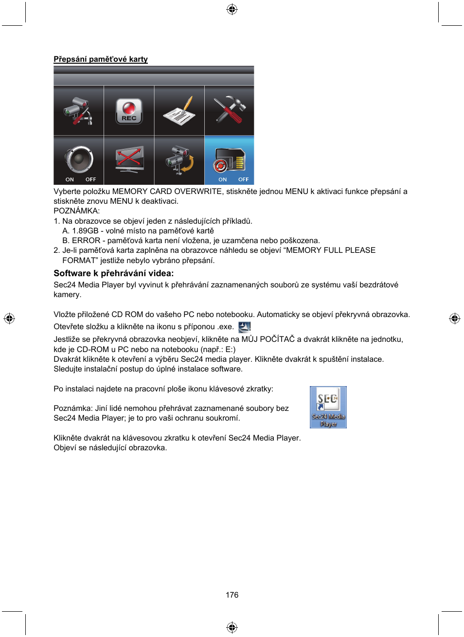 Konig Electronic Digital 2.4 GHz wireless camera system User Manual | Page 176 / 252