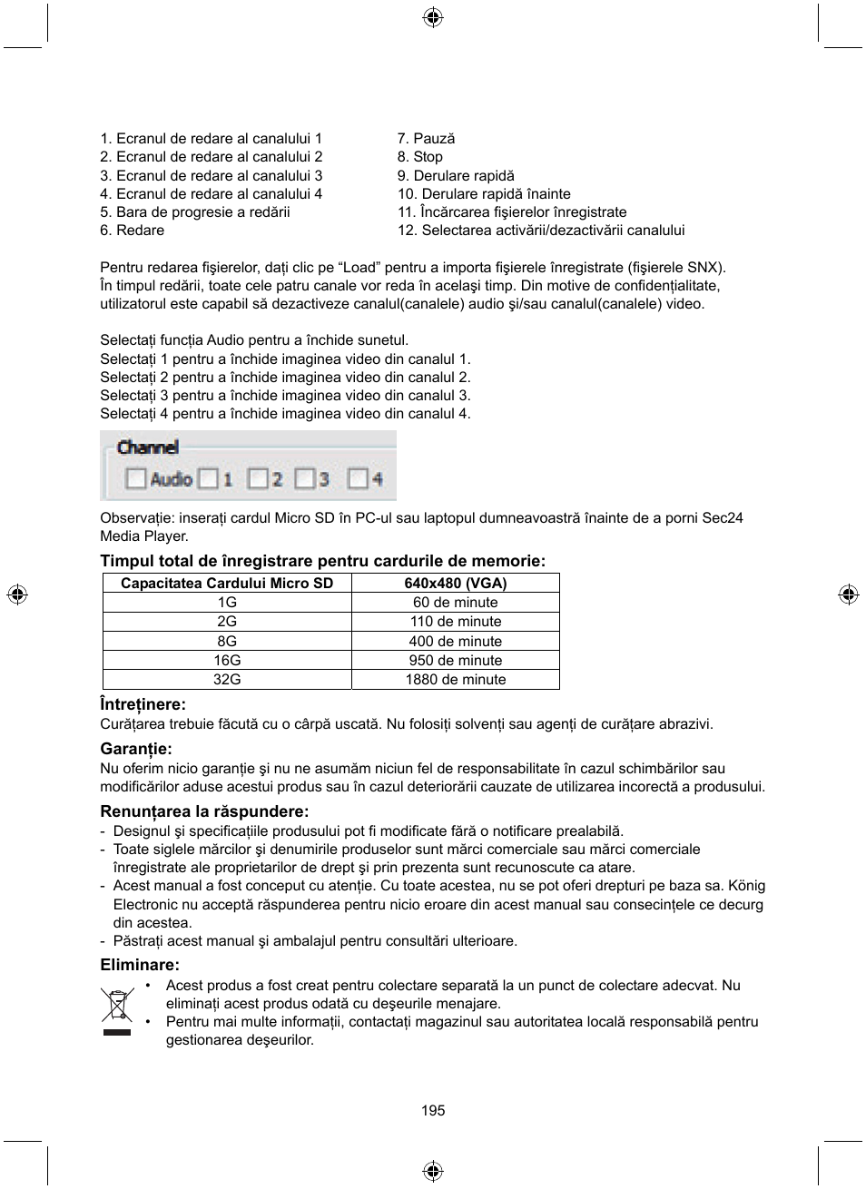 Konig Electronic Digital 2.4 GHz wireless camera system User Manual | Page 195 / 252